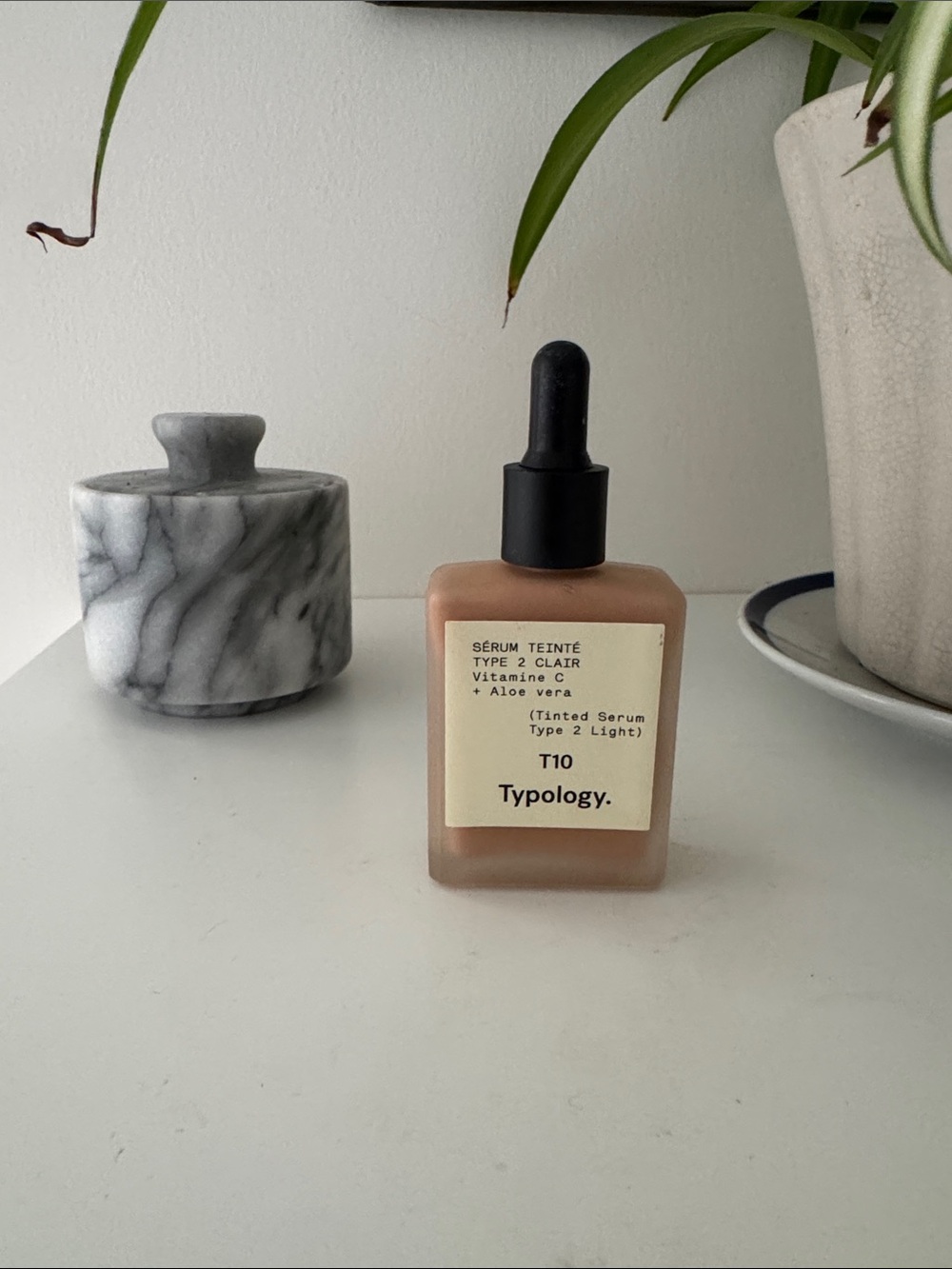 Typology T10 Medium Beige Tinted Serum Foundation called type 2 light
